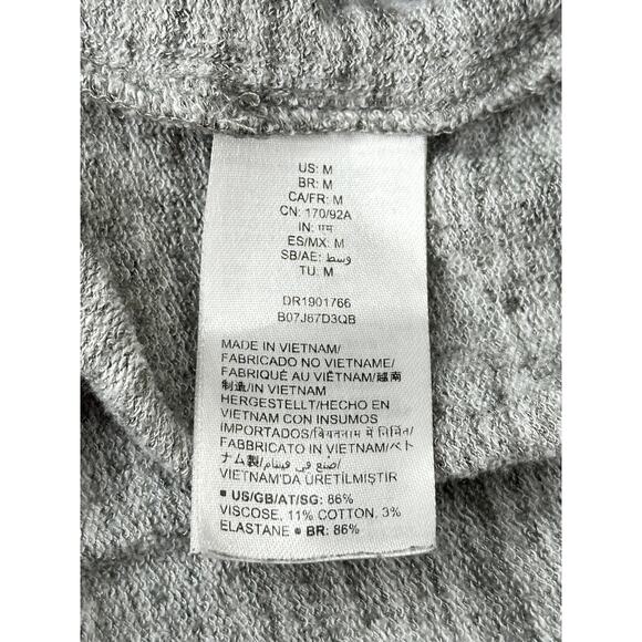 Daily Ritual Wide Leg Cropped Jumpsuit Gray Adjustable Waist Stretch Summer M - Picture 6 of 10